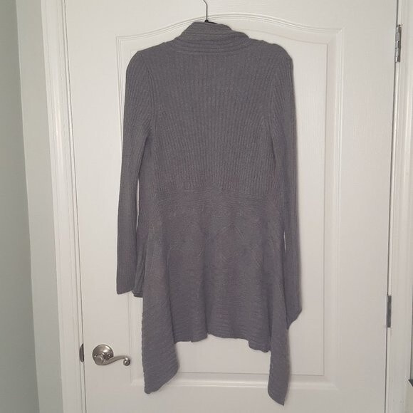 Merona Gray Knit Waterfall Sweater - Picture 2 of 5